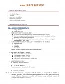 Trabajo de análisis de puestos