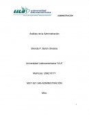 Análisis de la Administración EL IMPACTO DE LA ADMINISTRACION DENTRO DE LA CULTURA ORGANIZACIONAL