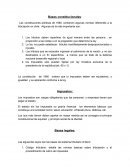 Bases constitucionales Las constituciones políticas de 1980