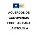 Acuerdos de convivencia escolar para la escuela