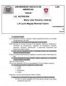 Actividad acerca del Agua