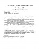 LA TELEQUINESIS Y LAS FUERZAS DE LA NATURALEZA