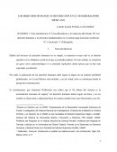 LOS DERECHOS HUMANOS: SU RESTRICCIÓN EN EL NEOLIBERALISMO MEXICANO.