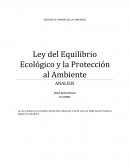Ley del Equilibrio Ecológico y la Protección al Ambiente