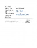 PLAN DE NEGOCIOS DE UN CENTRO DE DESARROLLO INFANTIL