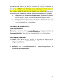 TRIBUTACIÓN DEL IMPUESTO GENERAL A LAS VENTAS EN EMPRESAS CONSTRUCTORAS DE LIMA METROPOLITANA 2013-2014. Página 5