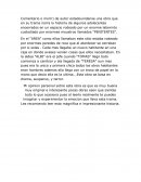 Comentario literario de obra de autor estadounidense