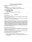 Practica de Laboratorio de Electrónica #1 Tema: Introducción al Laboratorio de Electrónica