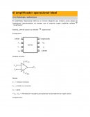 El amplificador operacional ideal Simbología y aplicaciones
