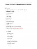 Taller, Costeo de la cadena de Distribución Física Internacional