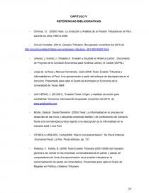 TRIBUTACIÓN DEL IMPUESTO GENERAL A LAS VENTAS EN EMPRESAS CONSTRUCTORAS DE LIMA METROPOLITANA 2013-2014. Página 32