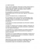 CONCEPTOS BASICOS DE LA COMPUTACION, LA COMPUTADORA
