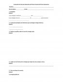 Evaluación de Ciencias Naturales del Primer Parcial del Primer Quimestre.