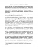 DERECHOS HUMANOS Y NO HAY TIEMPO A LA TRISTEZA