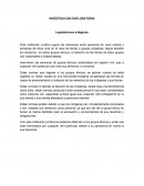 INVESTIGACION EXPLORATORIA Legislaciones indígenas