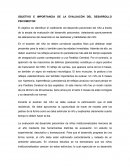 OBJETIVO E IMPORTANCIA DE LA EVALUACÓN DEL DESARROLLO PSICOMOTOR