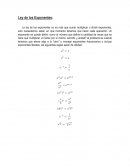 Ley de los Exponentes