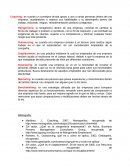 Coaching: es cuando un consejero brinda apoyo a una o varias personas dentro de una empresa, ayudándolos a mejorar sus habilidades y su desempeño dentro del trabajo, utilizando elogios, retroalimentación positiva y preguntas