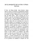 DE EL BANQUETE DE PLATON Y OTROS TEXTOS