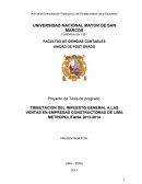 TRIBUTACIÓN DEL IMPUESTO GENERAL A LAS VENTAS EN EMPRESAS CONSTRUCTORAS DE LIMA METROPOLITANA 2013-2014