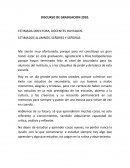 MODELO DE DISCURSO DE GRADUACION 2010.