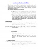 Las versiones de la biblia