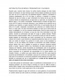 HISTORIA POLÍTICA DE MÉXICO, PROBLEMÁTICAS Y CULPABLES.
