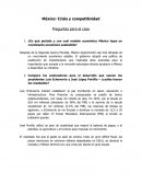Mexico Crisis y Competitividad Preguntas para el caso