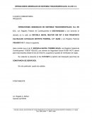 OPERACIONES GENERALES DE SISTEMAS TRASCENDENTALES, S.A. DE C.V