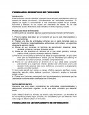 Linea Base Descrpcion de Funciones