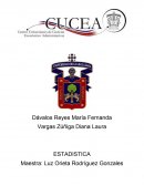 Estadistica. En este caso investigamos sobre el municipio de Mezquitic Jalisco en el cual