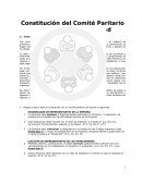 Constitución del Comité Paritario de Higiene y Seguridad