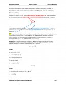 Actividades correspondientes a la primera unidad de la asignatura de física y su matemática