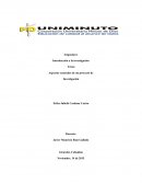 Aspectos esenciales de un proyecto de Investigación