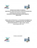 FORMULACIÓN DE PROPUESTAS A LA SITUACIONES SOCIOAMBIENTALES DIAGNOSTICADAS EN LA COMUNIDAD MATA SECA DEL MUNICIPIO MARIO BRICEÑO IRRAGORY EL LIMÓN, ESTADO ARAGUA.