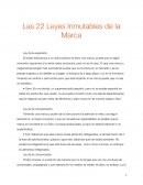 Ensayo: Las 22 leyes inmutables de la marca.