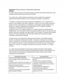 Cuestionario complementario de Politica