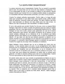 Tema de La oportunidad desperdiciada