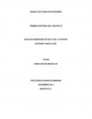 PRIMERA ENTREGA DE MODELO DE TOMA DE DECISIONES