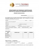 DEPARTAMENTO DE POSGRADO E INVESTIGACION MAESTRIA EN CIENCIAS EN INGENIERIA ELECTRICA