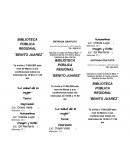 BIBLIOTECA PÚBLICA REGIONAL, TEMAS DE TRABAJO
