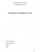 En que consiste El idealismo en Schelling y Fichte