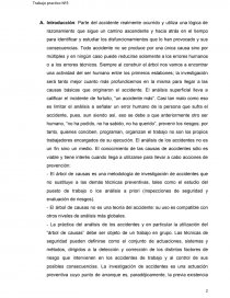 Introducción: Parte del accidente realmente ocurrido y utiliza una lógica de razonamiento que sigue un camino ascendente. Página 2