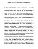 ENSAYO ¿QUE ES Y PARA QUE SIRVE LA EPISTEMOLOGIA?