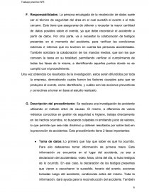 Introducción: Parte del accidente realmente ocurrido y utiliza una lógica de razonamiento que sigue un camino ascendente. Página 6