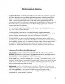 Contexto histórico - Mercader de venecia. Página 1