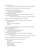 Oferta y demanda. La ley de la demanda nos anuncia dos preceptos