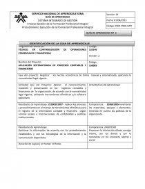 GUIA DE APRENDIZAJE EXCEL INTERMEDIO TABLAS. Página 1
