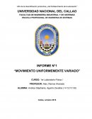 EL NUEVO MOVIMIENTO UNIFORMEMENTE VARIADO