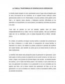 Tema - La Familia transformada de generación en generacion